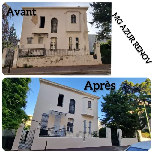 Ravalement de façade, le cannet, Cannes, MG Azur Rénov